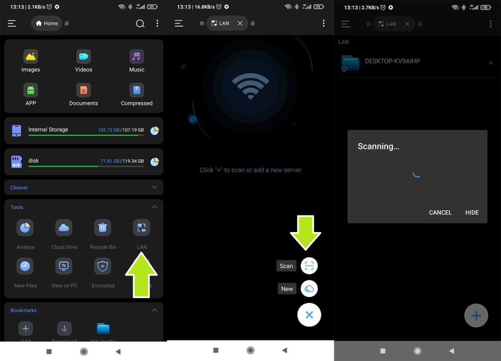 step 4 cara menyalin file via wifi